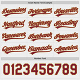 Custom Crimson White-Old Gold Reversible Pullover Baseball Jersey Shirt