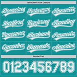 Custom Teal-White Reversible Pullover Baseball Jersey Shirt