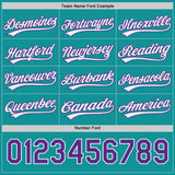Custom Teal Purple-White Reversible Pullover Baseball Jersey Shirt