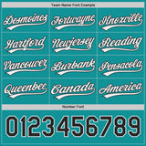 Custom Teal Black-White Reversible Pullover Baseball Jersey Shirt