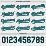 Custom Teal Black-White Reversible Pullover Baseball Jersey Shirt