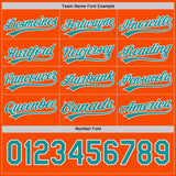 Custom Teal Orange-White Reversible Pullover Baseball Jersey Shirt