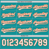 Custom Teal White-Orange Reversible Pullover Baseball Jersey Shirt