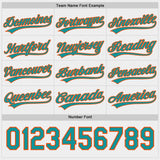 Custom Teal White-Orange Reversible Pullover Baseball Jersey Shirt