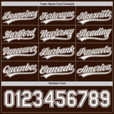 Custom Brown-White Reversible Pullover Baseball Jersey Shirt