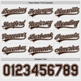 Custom Brown-White Reversible Pullover Baseball Jersey Shirt