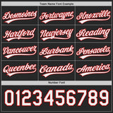 Custom Red Black Lightning Geometric Zigzag Reversible Pullover Baseball Jersey Shirt