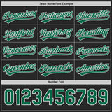 Custom Kelly Green Black Lightning Geometric Zigzag Reversible Pullover Baseball Jersey Shirt