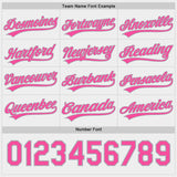 Custom Pink White Lightning Geometric Zigzag Reversible Pullover Baseball Jersey Shirt