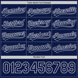 Custom Navy White Lightning Geometric Zigzag Reversible Pullover Baseball Jersey Shirt