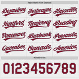 Custom Crimson White Lightning Geometric Zigzag Reversible Pullover Baseball Jersey Shirt