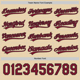 Custom City Cream Crimson Lightning Geometric Zigzag Reversible Pullover Baseball Jersey Shirt