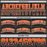 Custom Black Orange Fade Fashion Reversible Double Side Sublimation Basketball Set Jersey