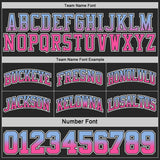 Custom Black Pink Fade Fashion Reversible Double Side Sublimation Basketball Set Jersey