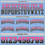 Custom Black Light Blue Fade Fashion Reversible Double Side Sublimation Basketball Set Jersey