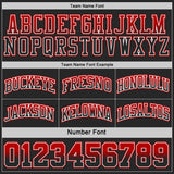Custom Black Red Fade Fashion Reversible Double Side Sublimation Basketball Set Jersey