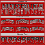 Custom Black Red Fade Fashion Reversible Double Side Sublimation Basketball Set Jersey