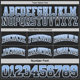 Custom Black Light Blue Fade Fashion Reversible Double Side Sublimation Basketball Set Jersey