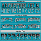 Custom Black Teal Fade Fashion Reversible Double Side Sublimation Basketball Set Jersey