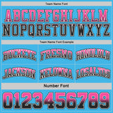 Custom Black Sky Blue Fade Fashion Reversible Double Side Sublimation Basketball Set Jersey