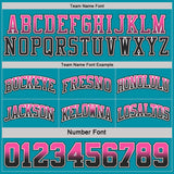 Custom Black Teal Fade Fashion Reversible Double Side Sublimation Basketball Set Jersey