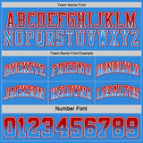 Custom Red Powder Blue Fade Fashion Reversible Double Side Sublimation Basketball Set Jersey
