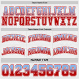 Custom Red White Fade Fashion Reversible Double Side Sublimation Basketball Set Jersey