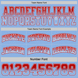 Custom Red Light Blue Fade Fashion Reversible Double Side Sublimation Basketball Set Jersey