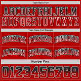 Custom Red White Fade Fashion Reversible Double Side Sublimation Basketball Set Jersey