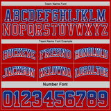 Custom Royal Red Fade Fashion Reversible Double Side Sublimation Basketball Set Jersey