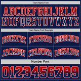 Custom Navy Red Fade Fashion Reversible Double Side Sublimation Basketball Set Jersey
