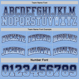 Custom Navy Light Blue Fade Fashion Reversible Double Side Sublimation Basketball Set Jersey