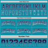 Custom Navy Teal Fade Fashion Reversible Double Side Sublimation Basketball Set Jersey