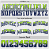 Custom Navy White Fade Fashion Reversible Double Side Sublimation Basketball Set Jersey
