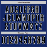 Custom Royal Black-White Authentic Baseball Jersey