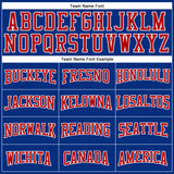 Custom Royal Red-White Authentic Football Jersey