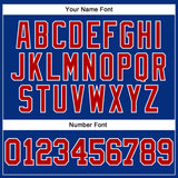 Custom Royal Red-White Authentic Football Jersey