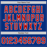 Custom Royal Red-White Authentic Baseball Jersey