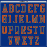 Custom Royal Steel Gray-Orange Authentic Baseball Jersey
