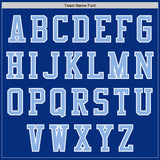 Custom Royal Light Blue-White Authentic Baseball Jersey