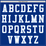 Custom Royal White-Light Blue Authentic Baseball Jersey