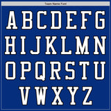 Custom Royal White-Black Authentic Baseball Jersey