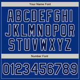 Custom Royal Navy-White Authentic Baseball Jersey