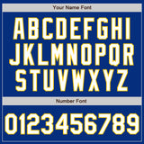 Custom Royal White-Yellow Authentic Baseball Jersey