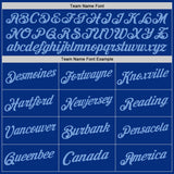 Custom Royal Light Blue Authentic Throwback Basketball Jersey