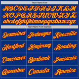 Custom Royal Gold-Red Authentic Throwback Basketball Jersey