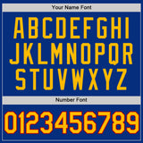 Custom Royal Gold-Red Authentic Throwback Basketball Jersey