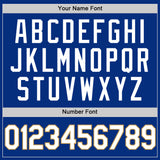 Custom Royal White-Old Gold Authentic Throwback Basketball Jersey