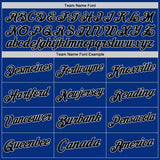 Custom Royal Black-Gray Authentic Throwback Basketball Jersey