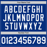 Custom Royal White Authentic Throwback Basketball Jersey